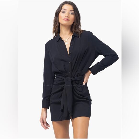 l*space Dresses & Skirts - l*space Aura Dress Black Mini Swim Beach Cover-Up